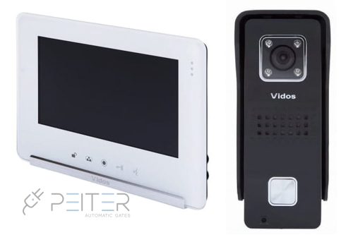 Wideodomofon Vidos M690W-S2 + stacja bramowa S6B