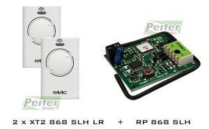 Zestaw Faac: RP 868 SLH + 2 piloty XT2 868 SLH LR białe