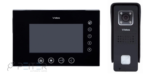 Wideodomofon Vidos M670B-S2/M670W-S2 + stacja bramowa S6B/S6S