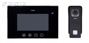 Wideodomofon Vidos M670B/M670W + stacja bramowa S6B/S6S