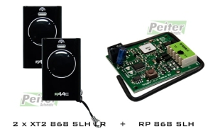 Zestaw Faac: RP 868 SLH + 2 piloty XT2 868 SLH LR czarne