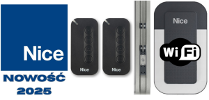 Zestaw do bram garażowych NICE SPIDER 1200 WIFI + piloty MyG04 i szyna 3,2m