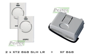 Zestaw Faac: XF 868 + 2 piloty XT2 868 SLH LR białe