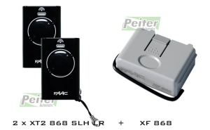Zestaw Faac: XF 868 + 2 piloty XT2 868 SLH LR czarne