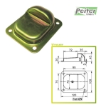 Odbój ogranicznik do bramy przykręcany - mały